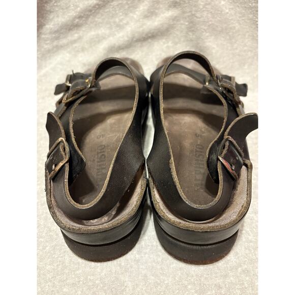 Mephisto Cork Bed Sandals Size 40  W9 M7 Black Leather - Picture 11 of 12